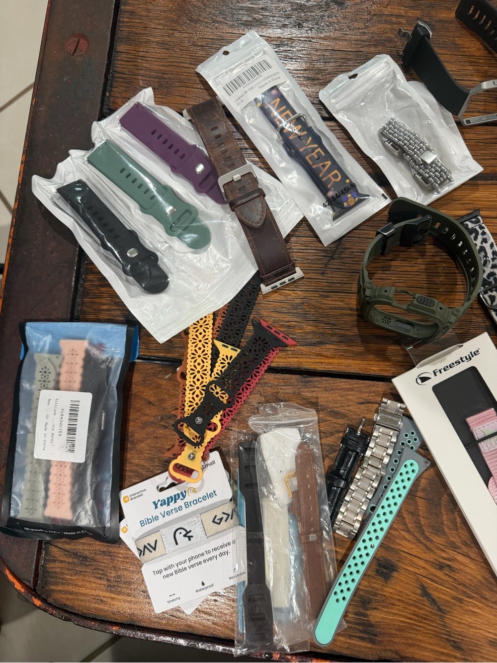 Watch band mystery bundle. Most are 38/40 MM new freestyle band included